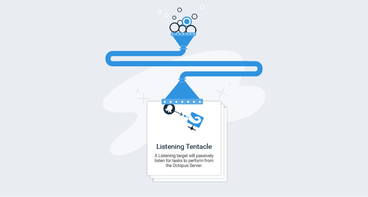 Illustration of an idea turning into the new deployment target UX