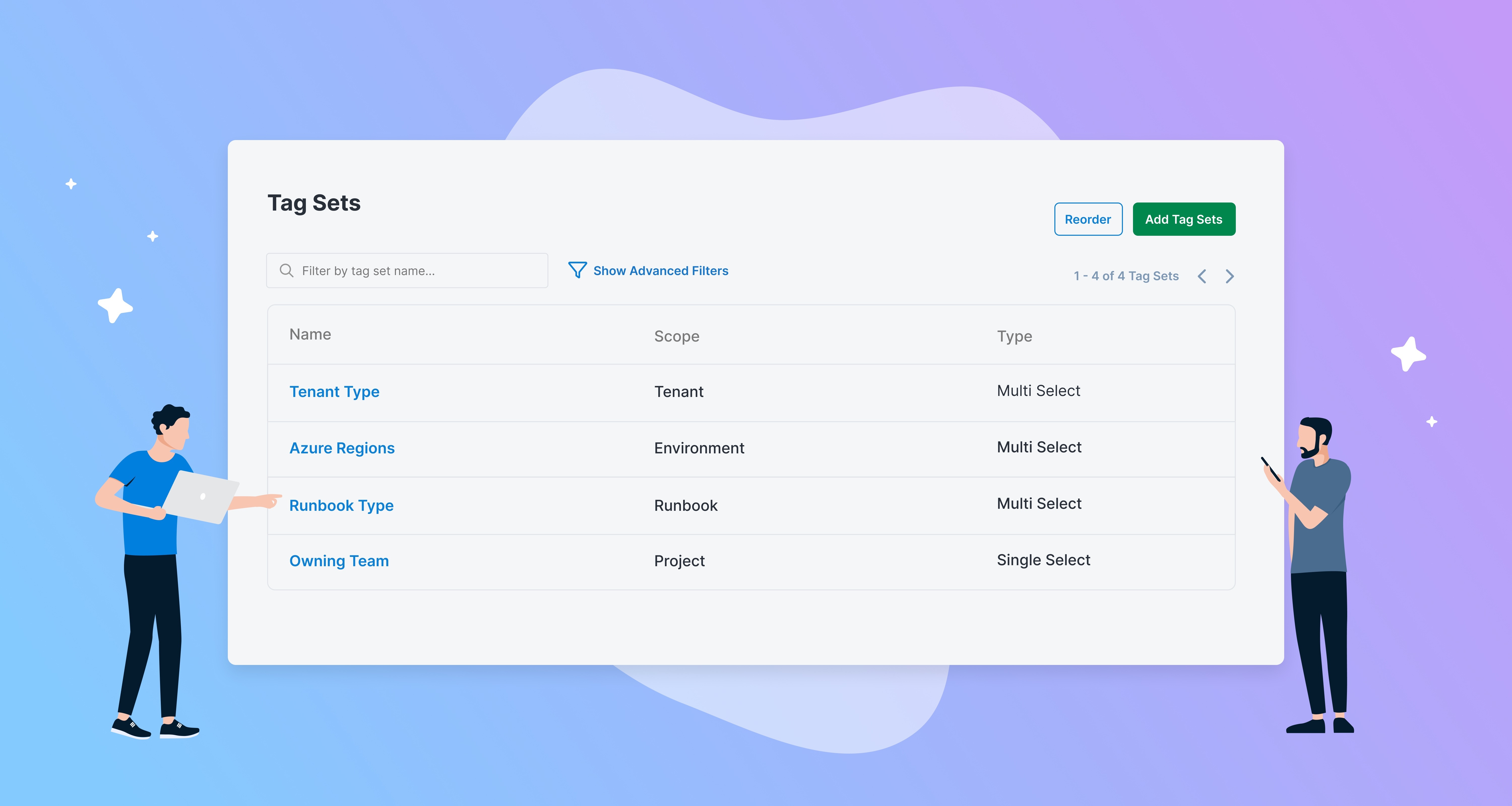 Simplified recreation of the new tag set functionality.