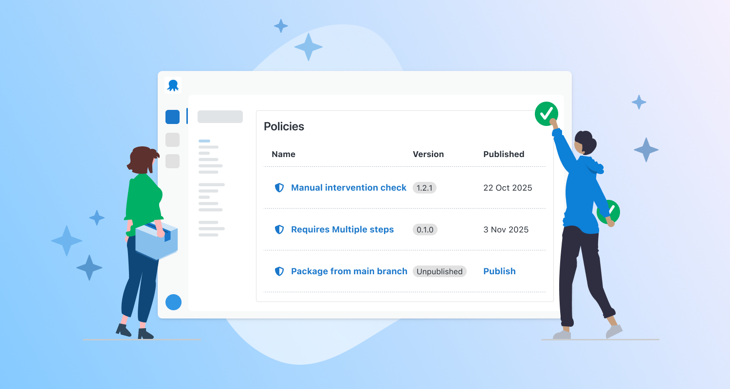 Stylized image of a user configuring policies in Octopus