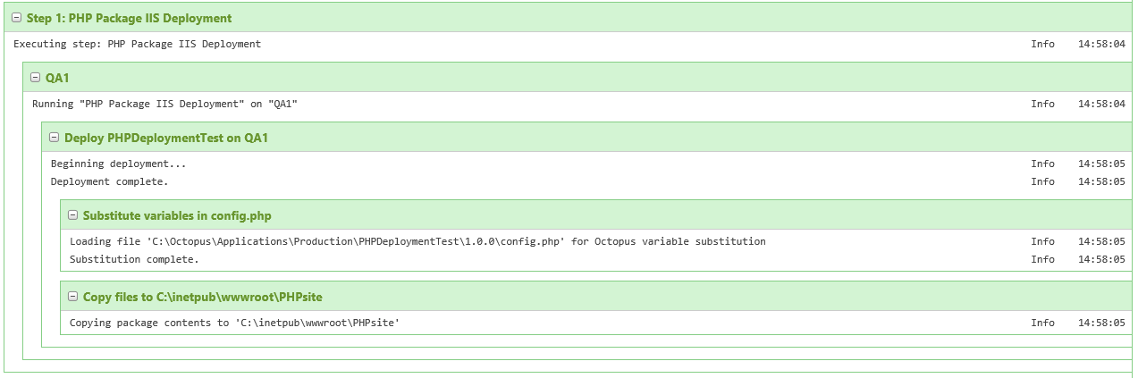 Deployment Log