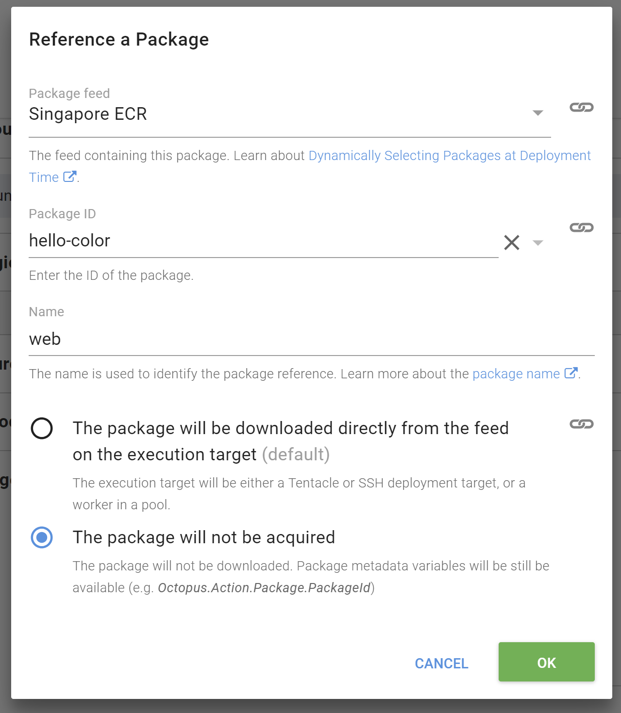 Reference Package