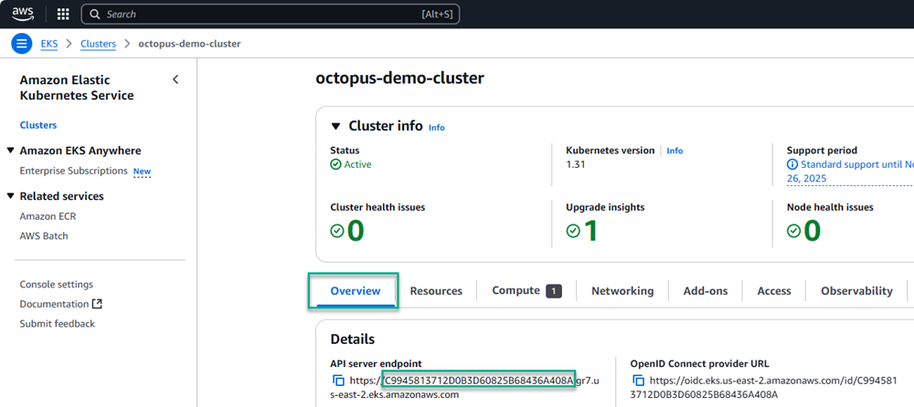 EKS Cluster Id