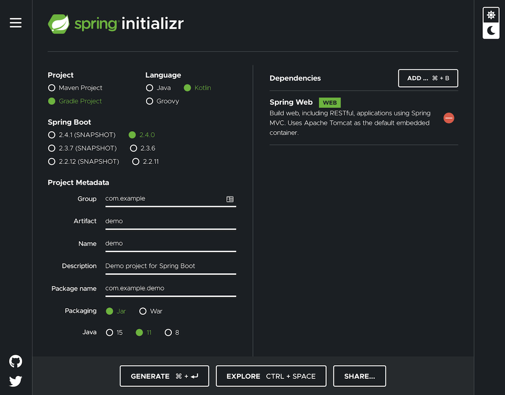 Spring Initializer