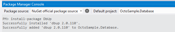 Install DbUp