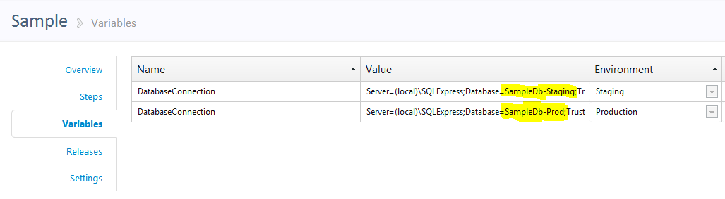 Create variables