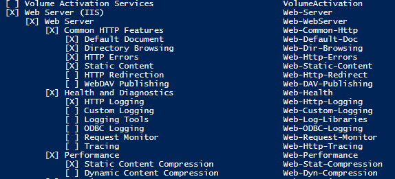 Windows Features