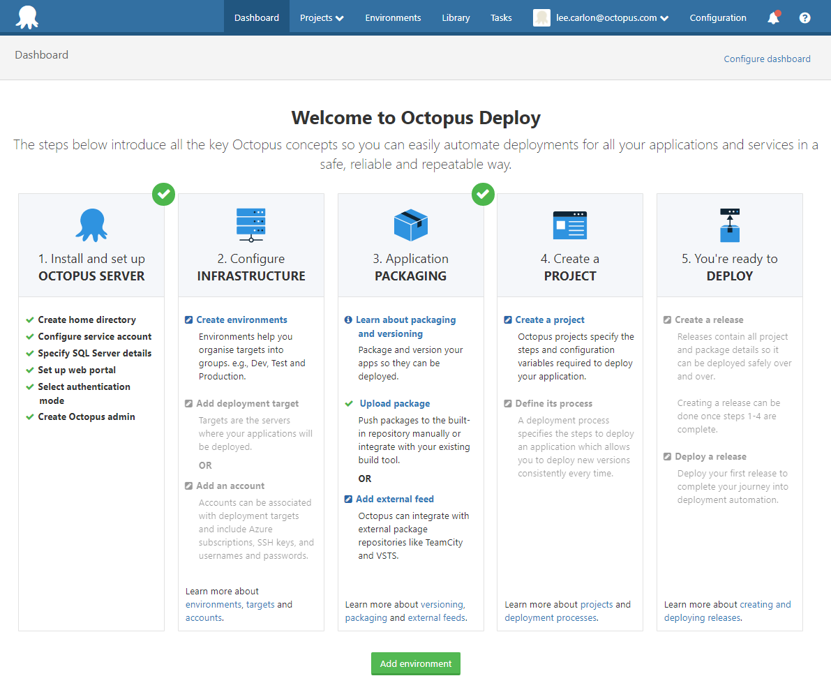 Octopus Dashboard