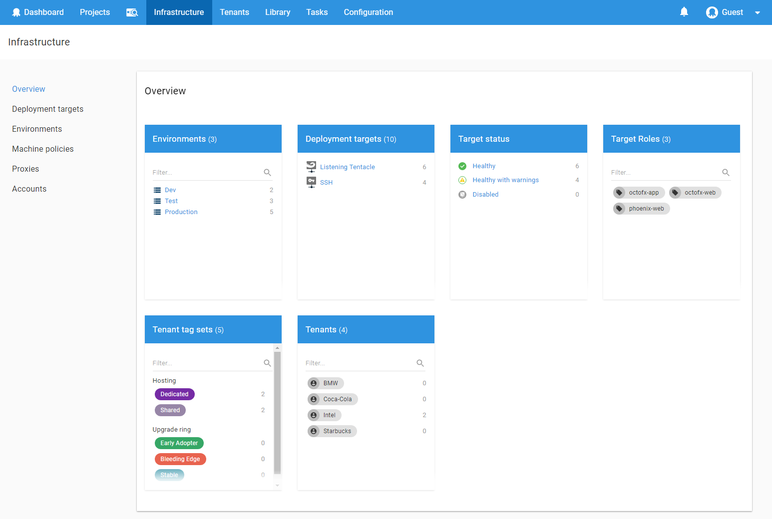 Octopus redesigned deployment page