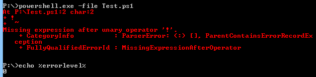 Exits with code 0