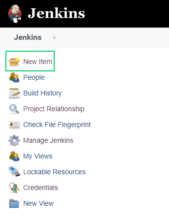 The Jenkins menu