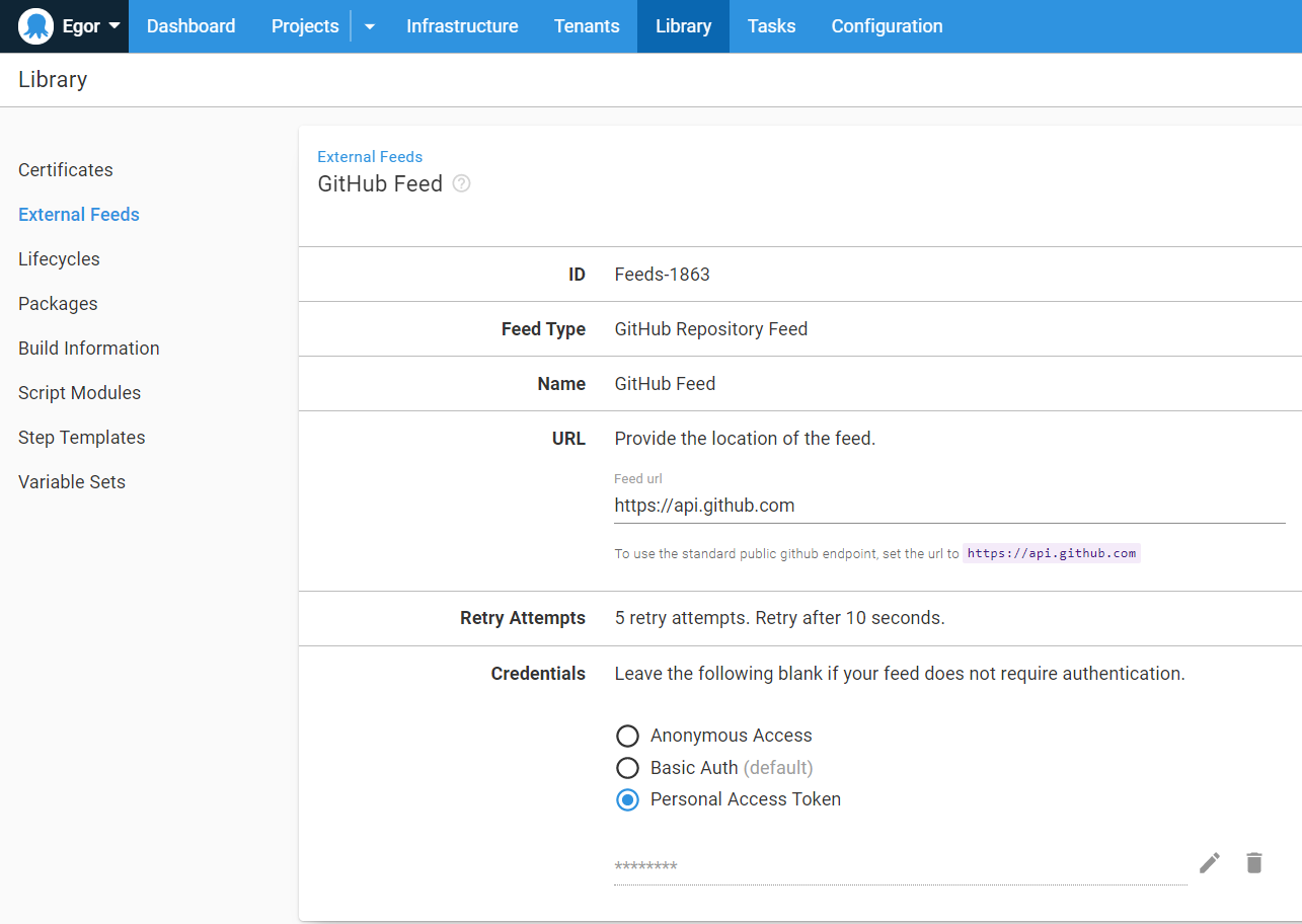 Octopus GitHub Feed