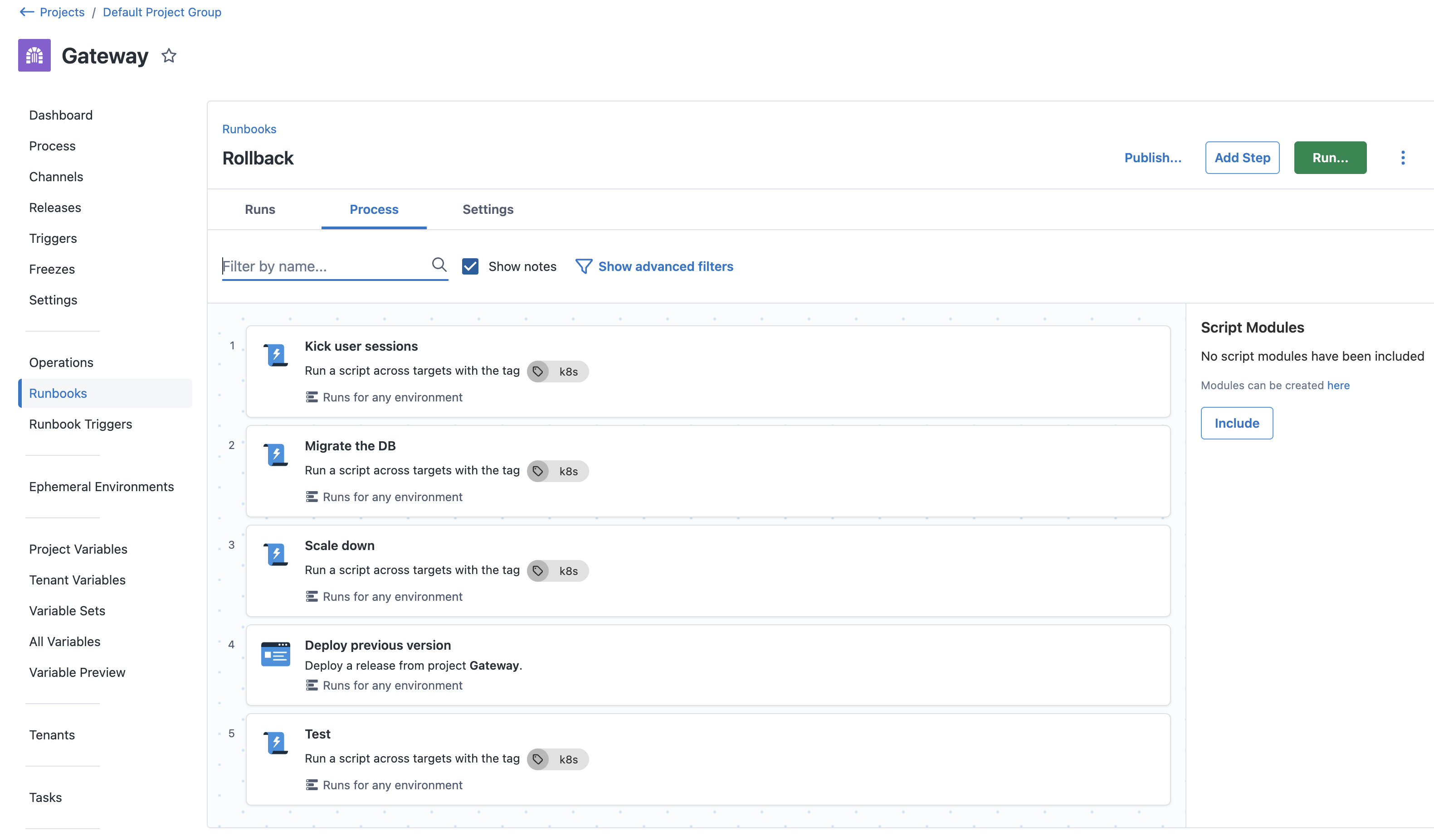 A runbook for automating the runbook procedure