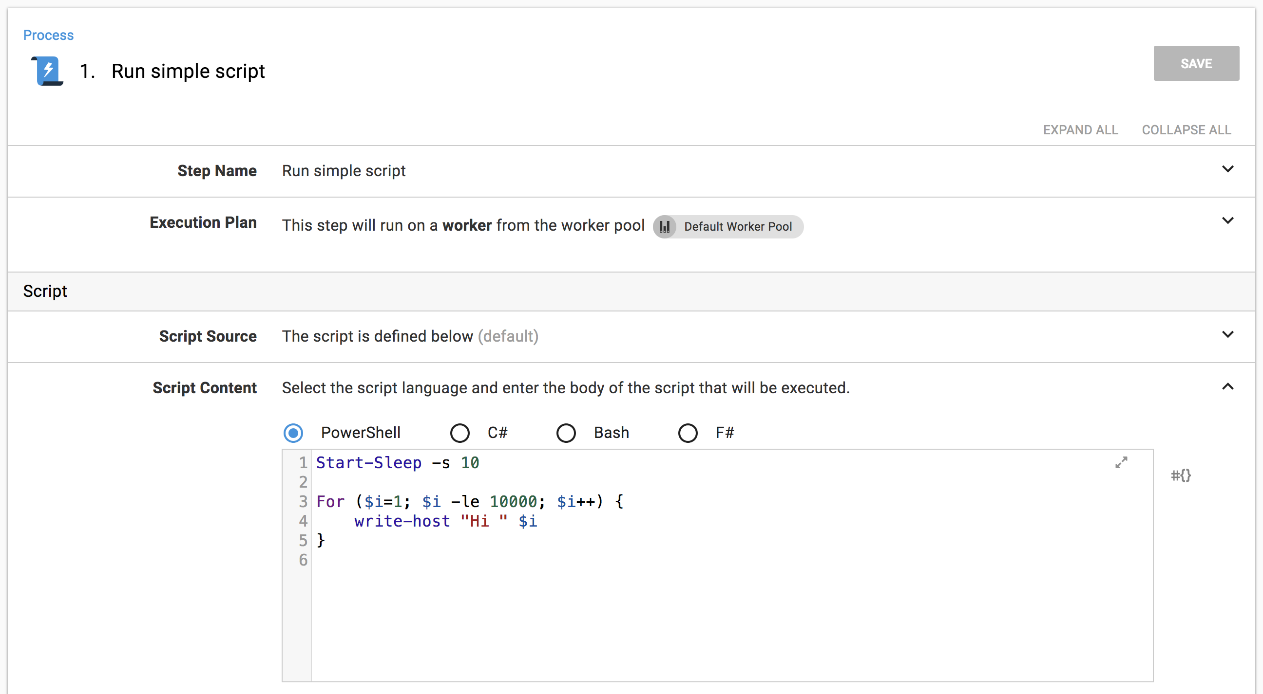 Script Step