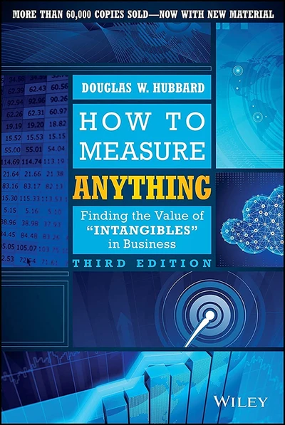 How to Measure Anything has a cover with the text: Finding the value of intangibles in business