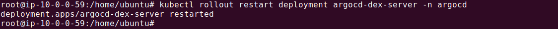 Restart Dex server