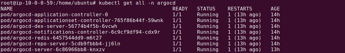 Verify argo is running
