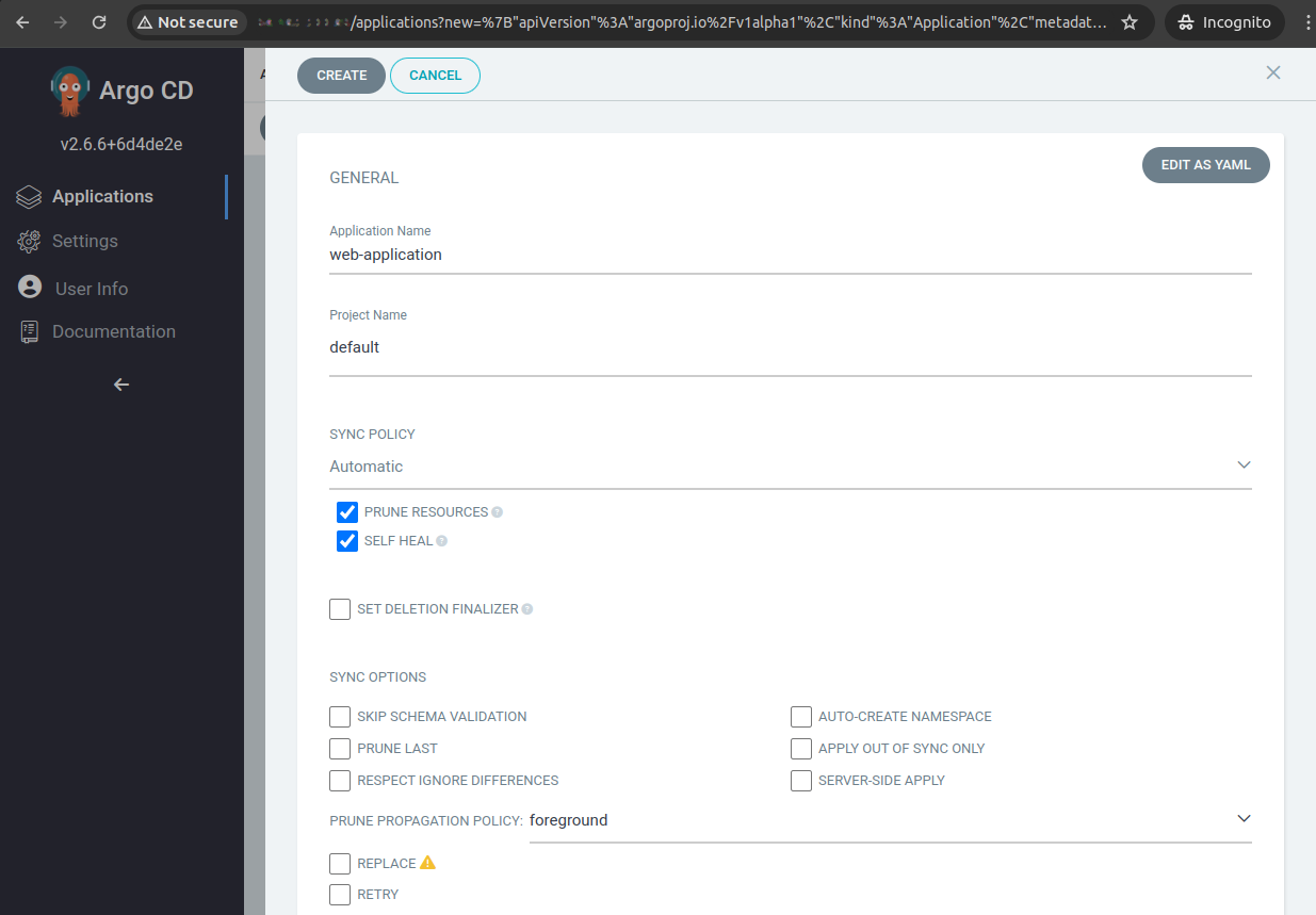 Argo UI web app