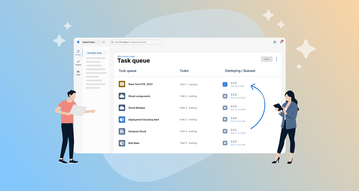 Deployment dashboard in Octopus Deploy