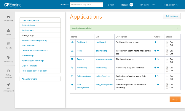 CFEngine screenshot