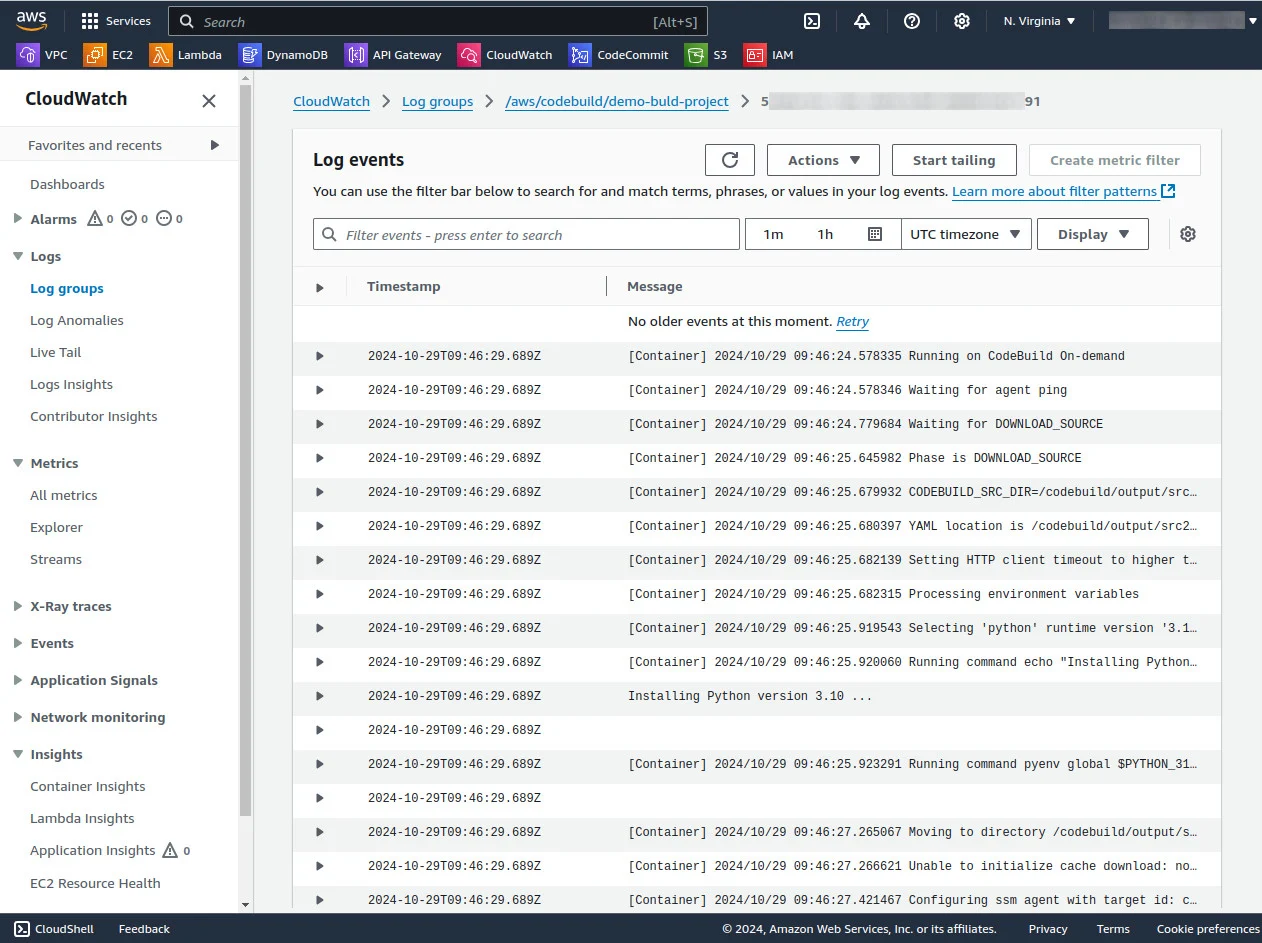 View logs