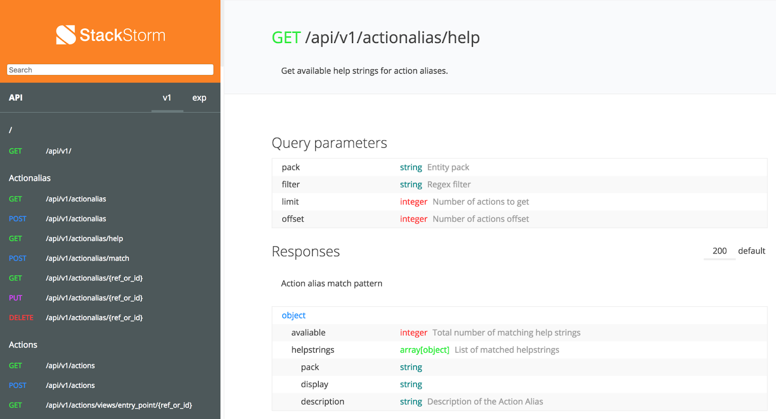 StackStorm screenshot