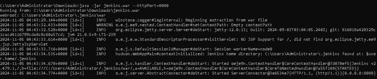 Command line output
