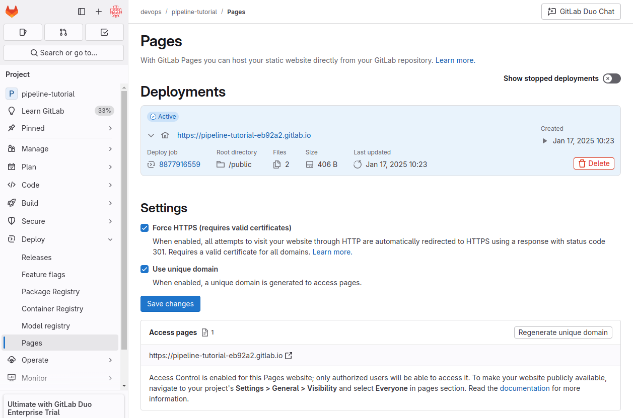 GitLab deployments
