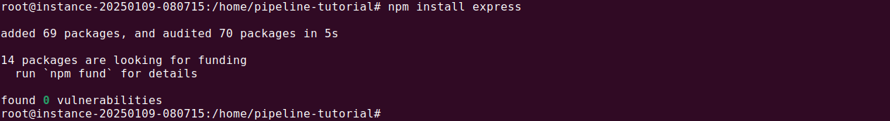 Install express
