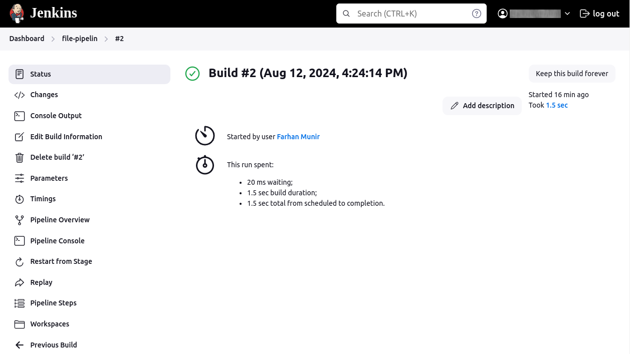 File parameter build in Jenkins