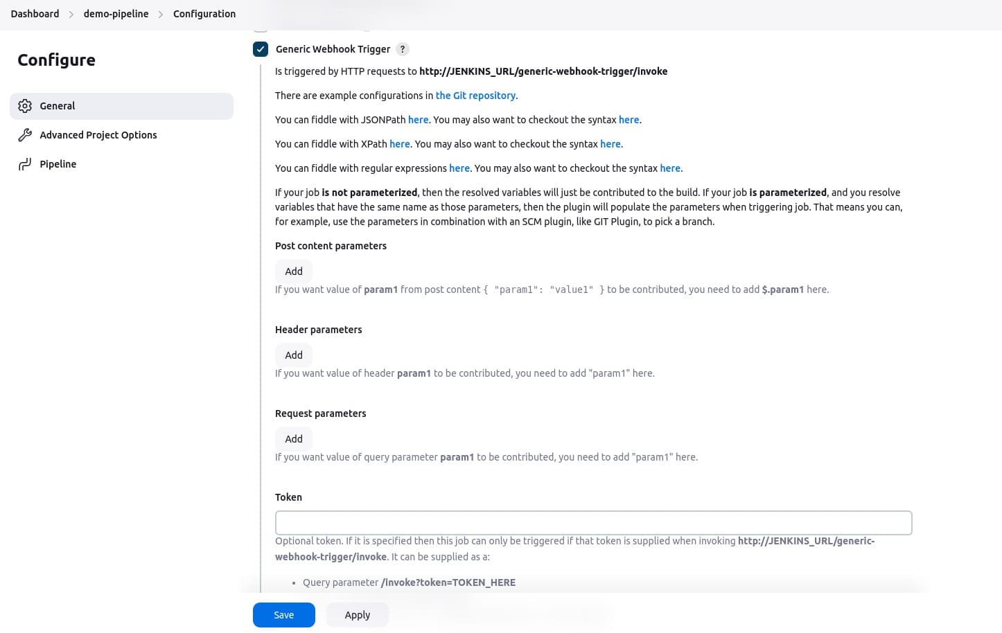 Webhook trigger in Jenkins