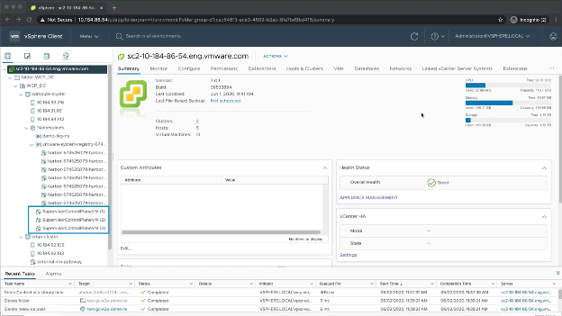 VMware Tanzu Kubernetes Grid screenshot