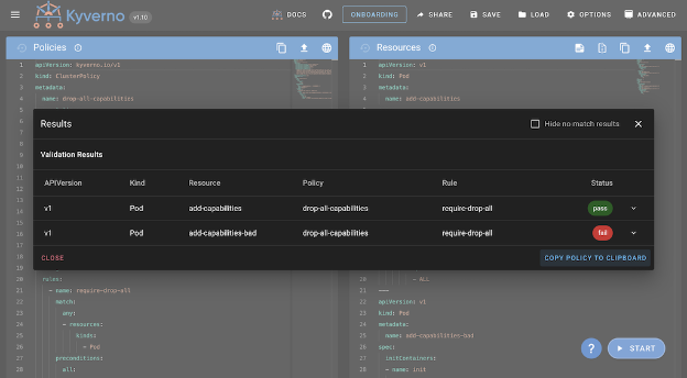 Kyverno screenshot