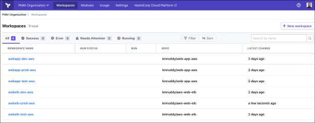 Terraform screenshot