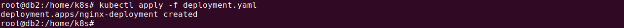 kubectl apply deployment yaml