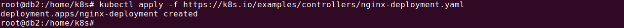 kubectl apply nginx deployment