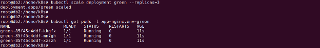 Scaling the green deployment