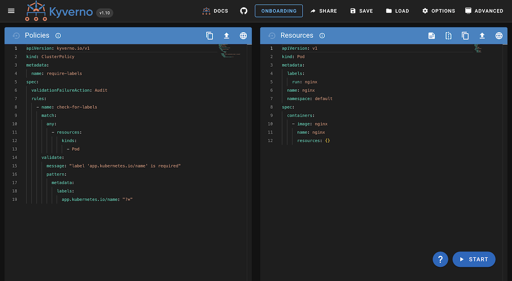 Kyverno screenshot
