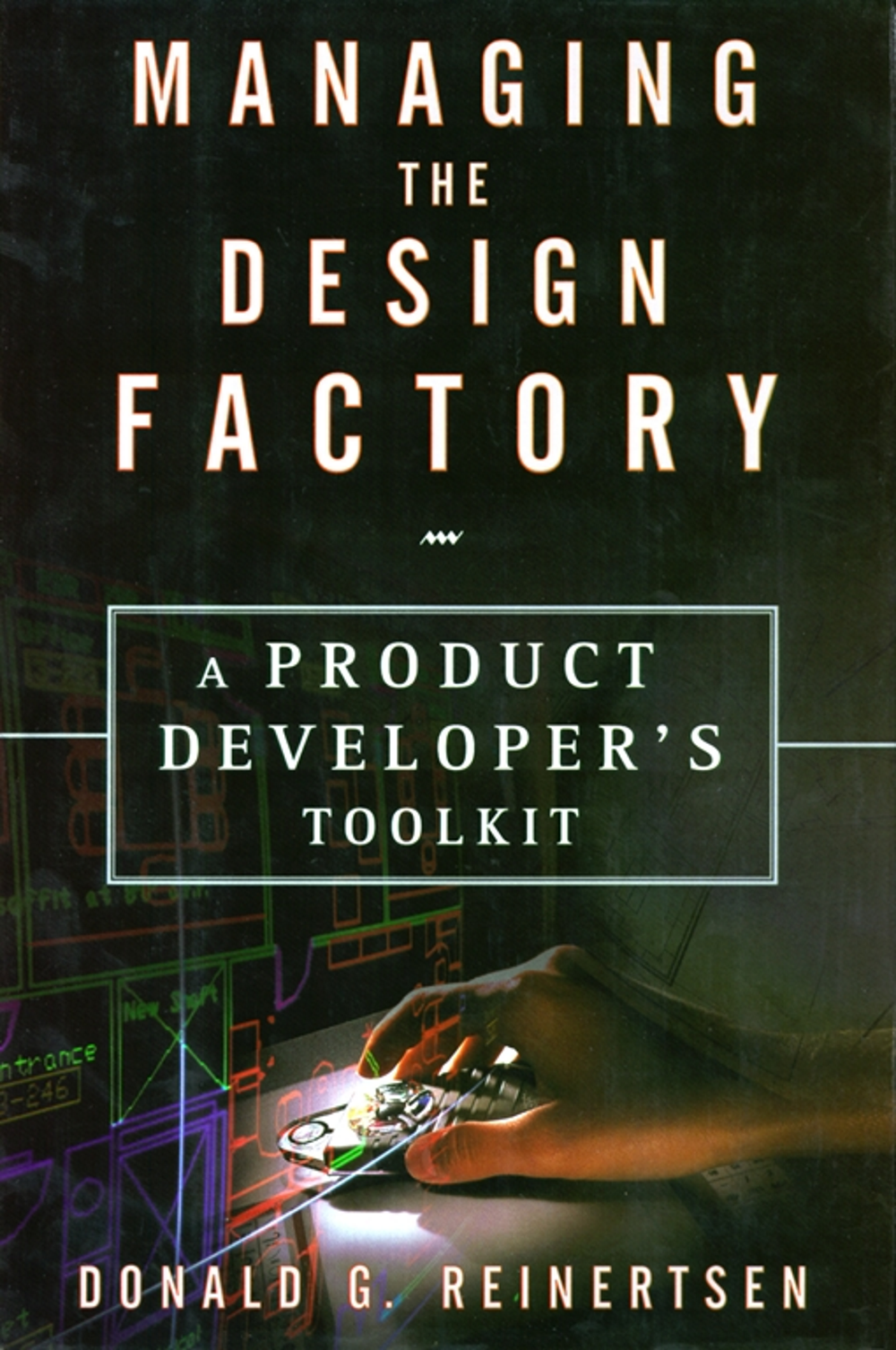 Managing the Design Factory cover has hand controlling digital technology