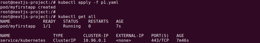 Kubernetes YAML command line