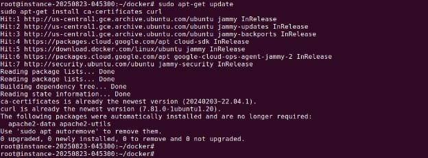 Installing apt prerequisites
