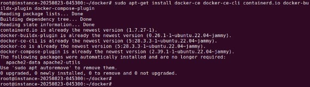 Installing the Docker packages