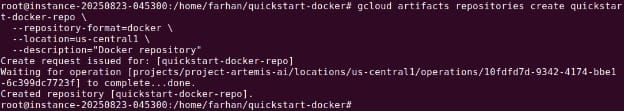 Creating an Artifact Registry repository