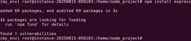 Installing Express