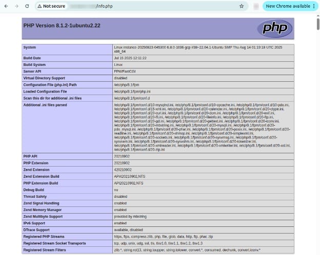 Nginx PHP-FPM configuration