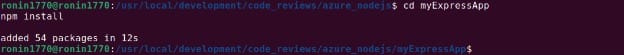 Installing dependencies