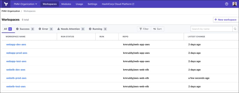 Terraform screenshot