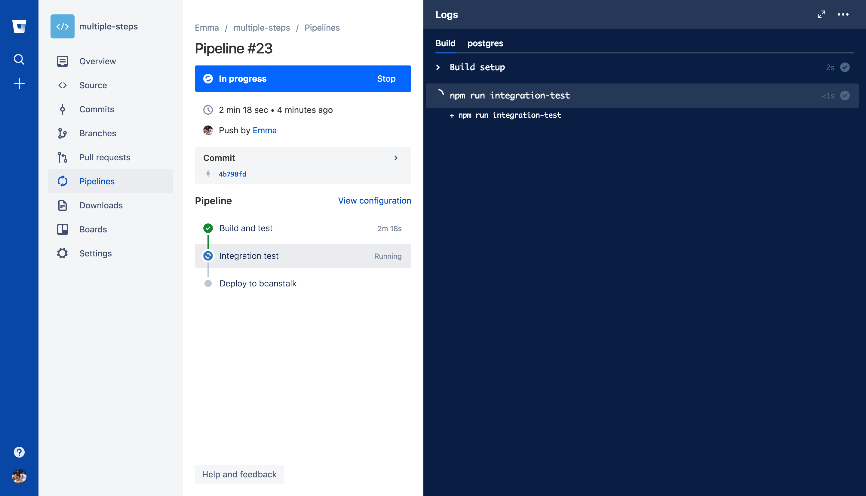 Atlassian Bitbucket screenshot