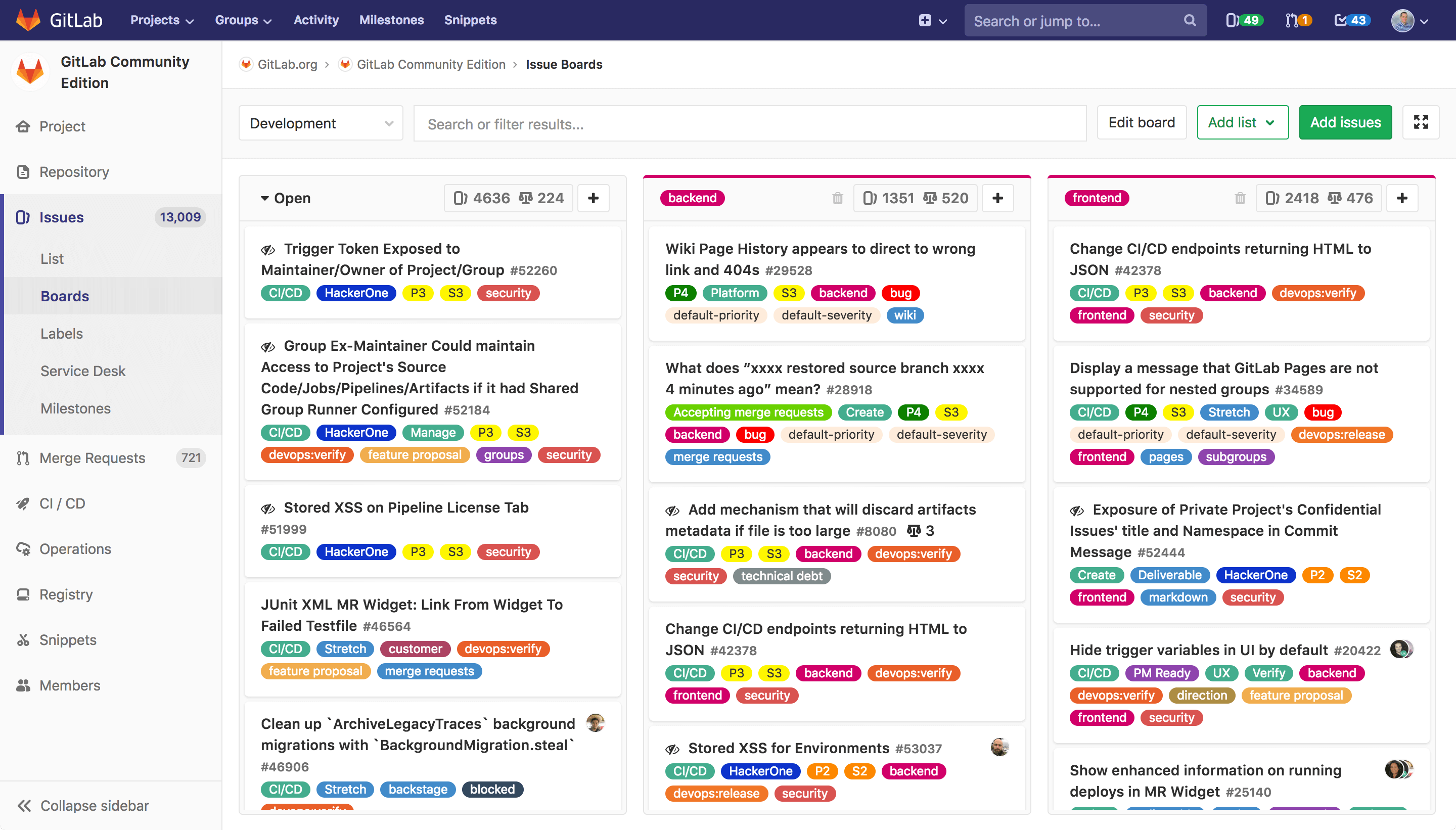 GitLab screenshot