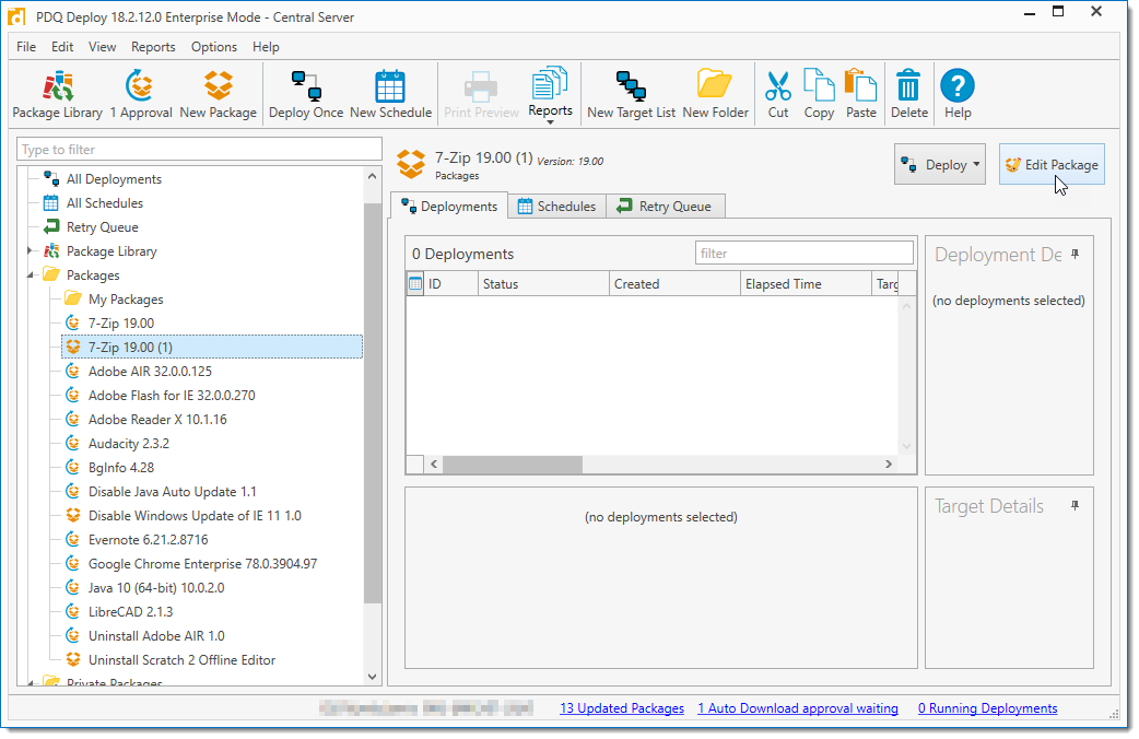 PDQ Deploy screenshot