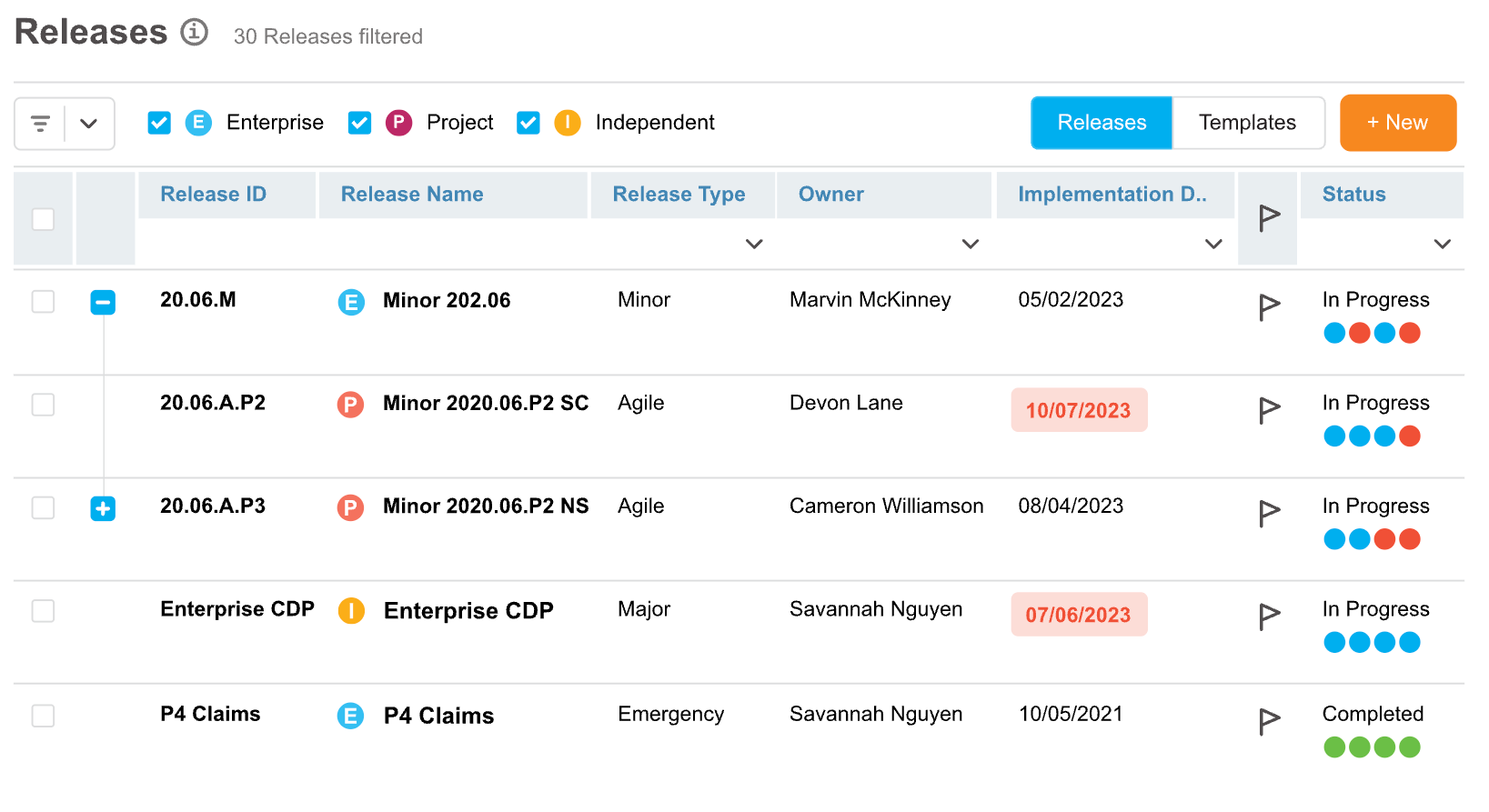 Plutora screenshot